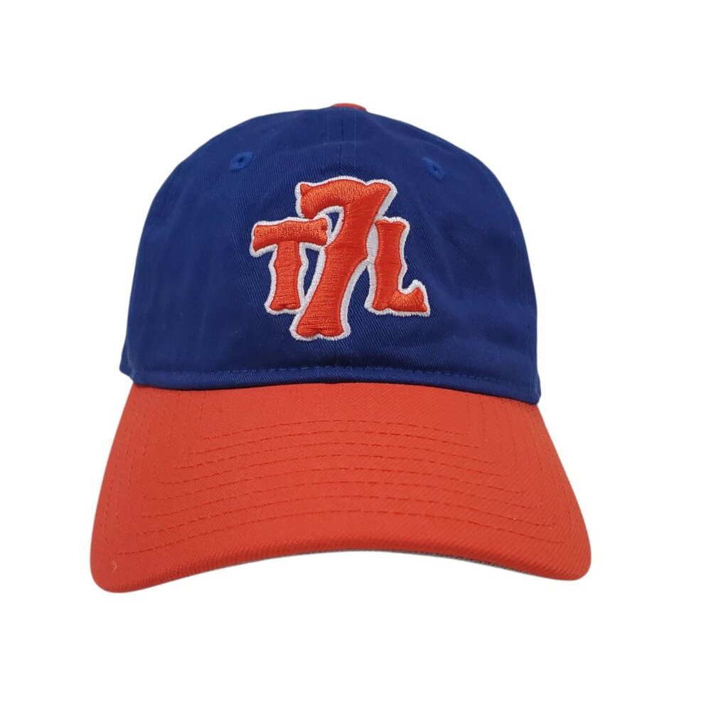 New York Mets T7L New Era 9TWENTY The 7 Line Army Adjustable Cap Blue Orange MLB
